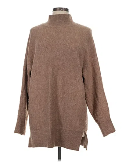 Pre-owned M Magaschoni Turtleneck Sweater In Brown