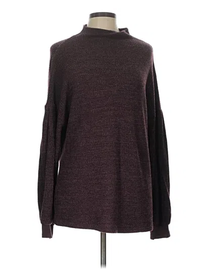 Pre-owned M Magaschoni Turtleneck Sweater In Burgundy