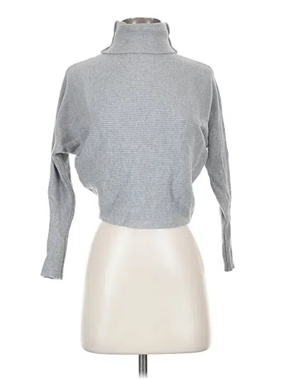 Pre-owned M Magaschoni Turtleneck Sweater In Gray