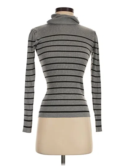 Pre-owned M Magaschoni Turtleneck Sweater In Gray