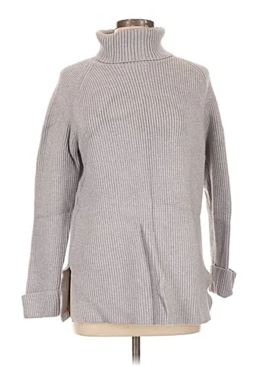 Pre-owned M Magaschoni Turtleneck Sweater In Gray