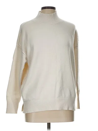 Pre-owned M Magaschoni Turtleneck Sweater In Ivory