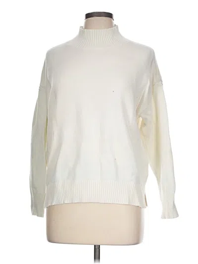 Pre-owned M Magaschoni Turtleneck Sweater In Ivory