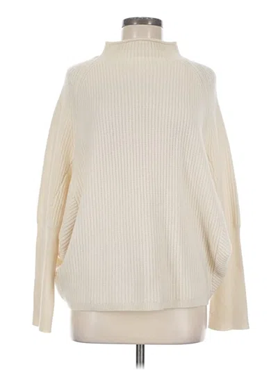 Pre-owned M Magaschoni Turtleneck Sweater In Ivory