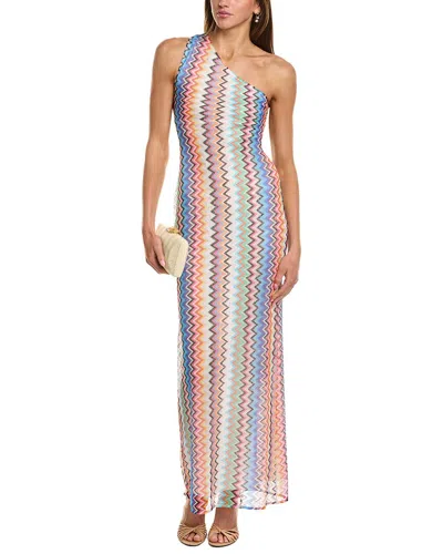 M Missoni Abito Lungo Maniche Maxi Dress In Multi