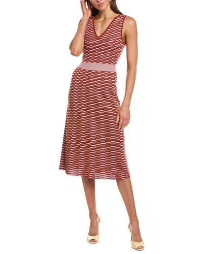 M Missoni Abito Midi Dress In Brown
