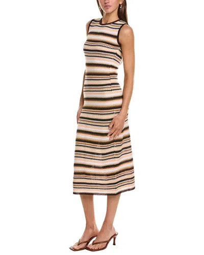 M Missoni Abito Midi Dress In Brown