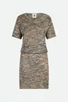 M Missoni Drop-waist Midi Dress In Multicolore
