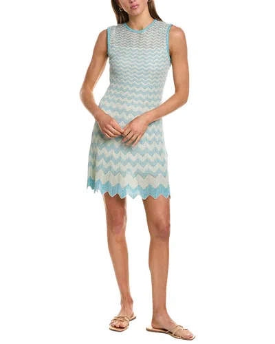 M Missoni Abito Senza Maniche Mini Dress In Blue
