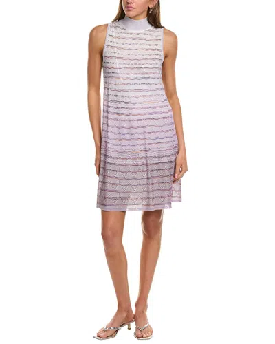 M Missoni Abito Senza Maniche Mini Dress In Purple