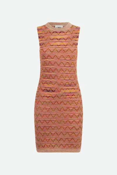 M Missoni Abito Tubino Arancione In Multicolore