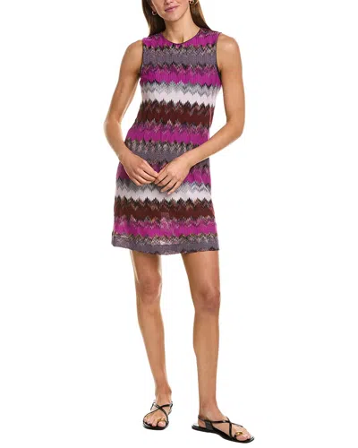 M Missoni Abito Wool-blend Mini Dress In Multi