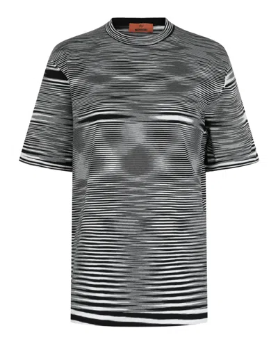 M Missoni Abstract Striped T-shirt In Multi
