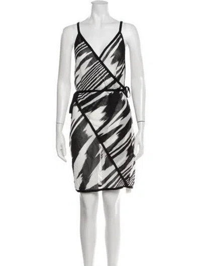 Pre-owned M Missoni Animal Print Cover-up In White
