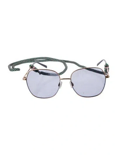 Pre-owned M Missoni Aviator Gradient Sunglasses In Multi