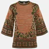 M Missoni Multicolor Patterned Knit Top In Multi