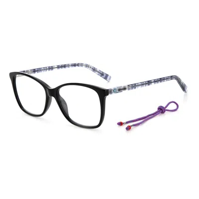 M Missoni Bicolor Acetate Frames In Black