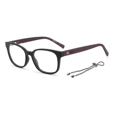 M Missoni Bicolor Polypropylene Compositive Frames In Burgundy