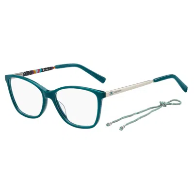 M Missoni Black Acetate Frames In Green