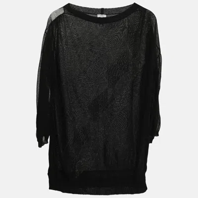 Pre-owned M Missoni Black Knit Sweater M