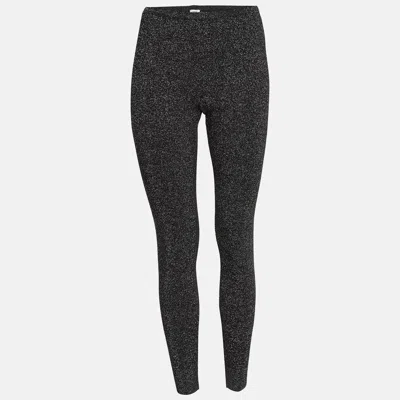 M Missoni Black Lurex Knit Leggings