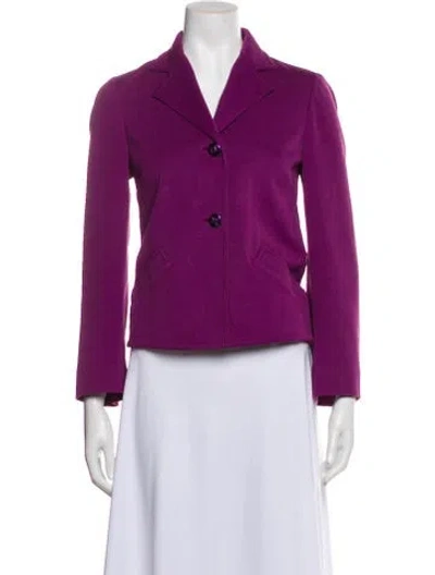Pre-owned M Missoni Blazer In Purple