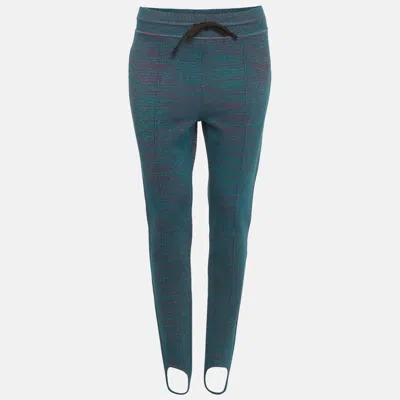 Pre-owned M Missoni Blue Jersey Stir-up Pants S