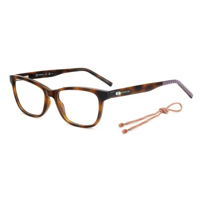 M Missoni Brown Acetate Frames In Multi