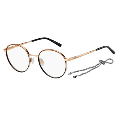 M Missoni Brown Metal Frames In Gold