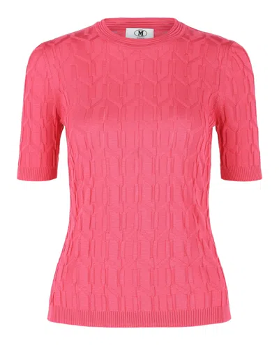 M Missoni Cable-knit Pattern Sweater In Pink