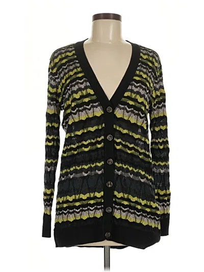 Pre-owned M Missoni Cardigan Sweater In Black