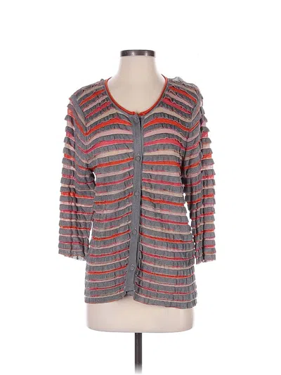 Pre-owned M Missoni Cardigan Sweater In Gray