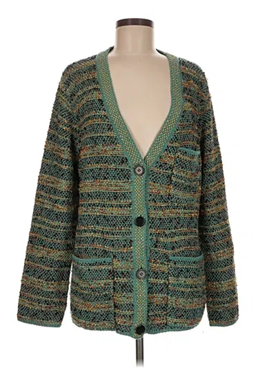Pre-owned M Missoni Cardigan Sweater In Green