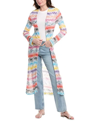 M Missoni Cardigan In Yellow