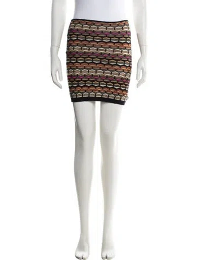 Pre-owned M Missoni Cashmere Mini Skirt In Neutral