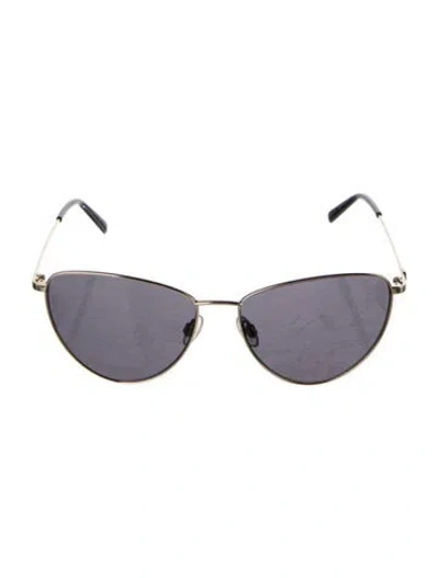 Pre-owned M Missoni Cat-eye Tinted Sunglasses In Gold