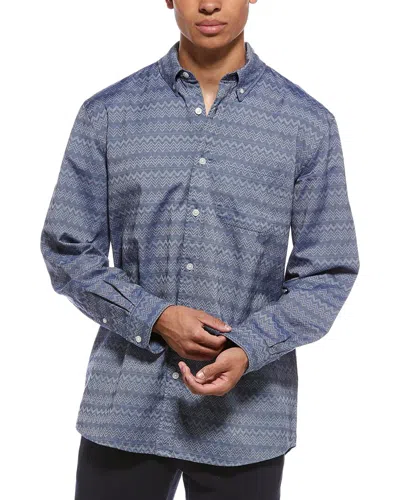 M Missoni Chevron Pattern Shirt In Blue