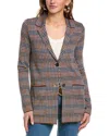 M Missoni Coat In Brown