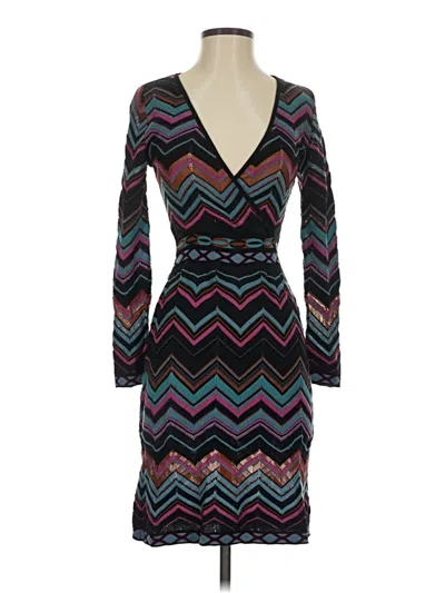 Pre-owned M Missoni Cocktail Dress In Black