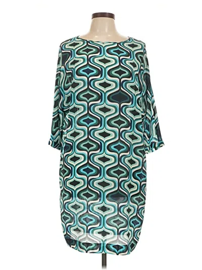 Pre-owned M Missoni Cocktail Dress In Blue
