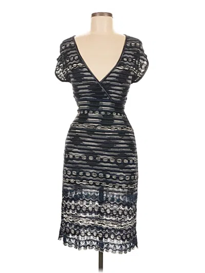 Pre-owned M Missoni Cocktail Dress In Blue