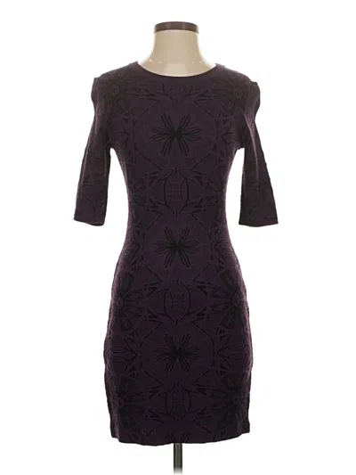 Pre-owned M Missoni Cocktail Dress In Purple