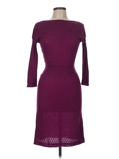 Pre-owned M Missoni Cocktail Dress In Purple