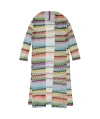 M Missoni Colored Hollow Knitted Cardigan In Multicolor