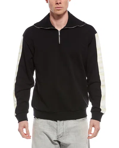 M Missoni Con Collo 1/4-zip In Black