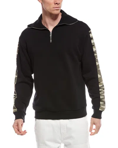 M Missoni Con Collo 1/4-zip In Black