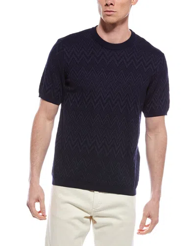 M Missoni Corte Regular T-shirt In Blue