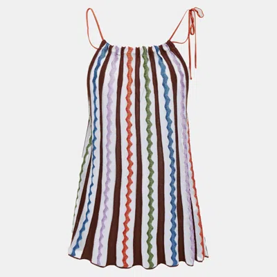Pre-owned M Missoni Cotton Sleeveless Top 40 In Multicolor