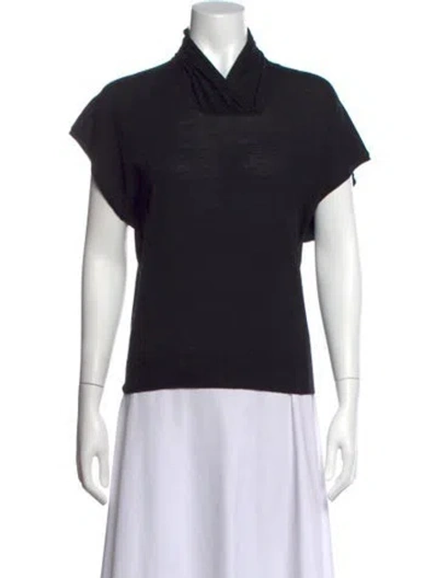 Pre-owned M Missoni Cowl Neck Sweater In Black