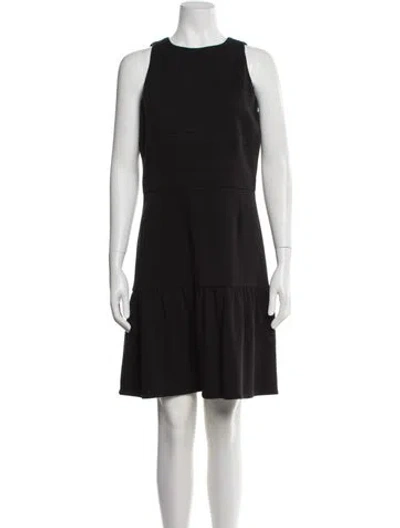 Pre-owned M Missoni Crew Neck Knee-length Dress In Black